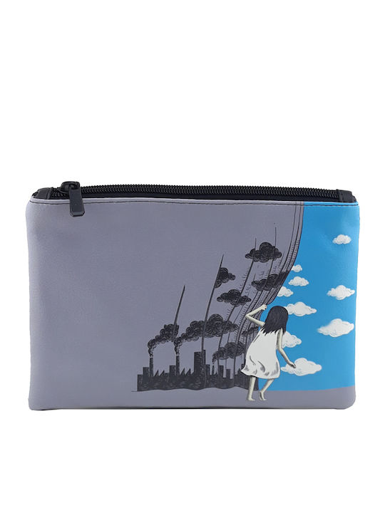 Pera Toiletry Bags Toiletry Bags City Curtain Curtain Gray Blue-Black