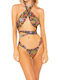 Bikini Set Triangle Top & Slip Bottom Multi