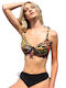Underwire Bikini Set Triangle Top & Slip Bottom Animal Print
