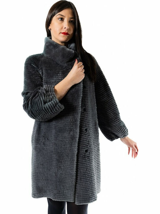 Frauen Pelz Gray