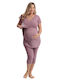 Angel's Secret Maternity Pajama Set & Nursing Lila