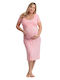 Angel's Secret Nightgown Maternity & Nursing Pink
