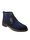 Leder Marineblau Herrenstiefel