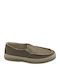 Leather Men's Espadrilles in Beige Color