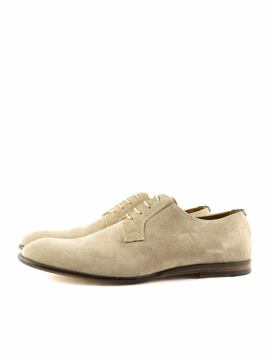 Men's Leather Casual Shoes Beige