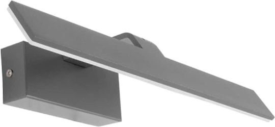 GloboStar Mirror Modern Wall Lamp with Integrated LED and Natural White Light Grey 42x5x15cm