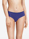 Hochtailliert Damen Boxer mit Spitze Blue