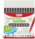 +Efo Supercolor Schwarz Zeichenmarker Dicke Set...