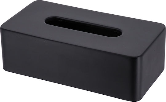 Eurocasa Tissue-Halter aus Polyresin Magnetischer Öffnung 26x13,5x8,3cm Schwarz 6721 Eurocasa Tissue-Halter aus Polyresin Magnetischer Öffnung 26x13,5x8,3cm Schwarz 6721