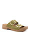 Women's Flat Sandals Anatomic in Green Color