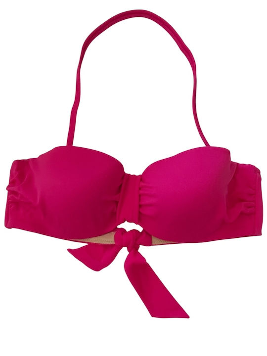Strapless Bikini Top Φούξια (Fuchsia)