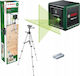 Bosch Quigo Self-leveling Linear Laser Level Green Beam 1.5V with Working Range 12m