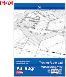 Μπλοκ Διαφανές +efo 92γρ Α3 40φ