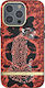 Richmond & Finch Handyhülle iPhone 13 Pro Antibakterielle Beschichtung Gepard Muster Rot Schwarz