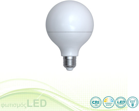 SoleLuce Bec LED 10W pentru Soclu E27 și Formă G95 Alb cald până la alb rece