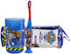 Tinokou Kinderzahnbürsten-Set Becher Kinder-Set Paw Patrol Blau