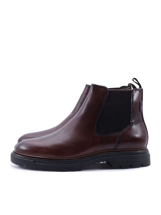 Leather Brown Men's Boots