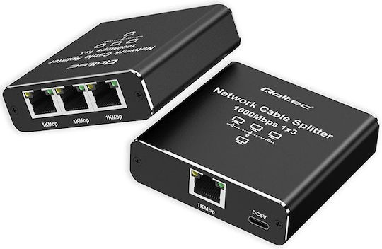 Qoltec L2 Switch με 2 Θύρες Gigabit (1Gbps) Ethernet