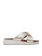 Women's Leather Platform Shoes Gold
