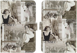 Akashi Cover Case Folio Design Hollywood Tablets 7'' To 8'' Design Paris Grey Akashi Cover Case Folio Design Hollywood Tablets 7'' To 8'' Design Paris Grey
