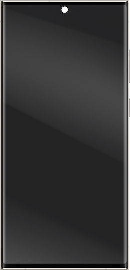 Clappio Screen with Frame Galaxy S23 Ultra Glass Soft OLED Display Beige
