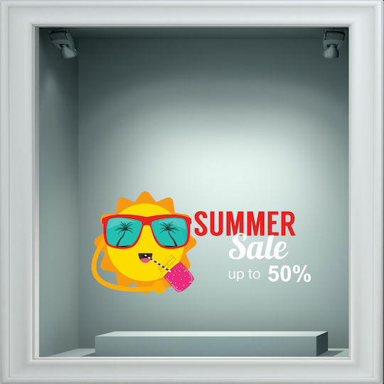 Αυτοκόλλητο Εκπτώσεων - Summer Sale 68 - 50cm X 23cm