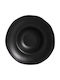 Porto Brasil Plate Pasta Ceramic Black with Diameter 28cm