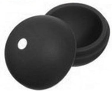 Bartool Round Silicone Ice Cube Tray Black BT132