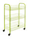 Kitchen Trolley Metallic 3 Tiers Green 41x23x63cm
