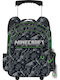 Gim Minecraft Camo Terra School Bag Trolley Elementary, Elementary Minecraft Camo Terra 27Liters