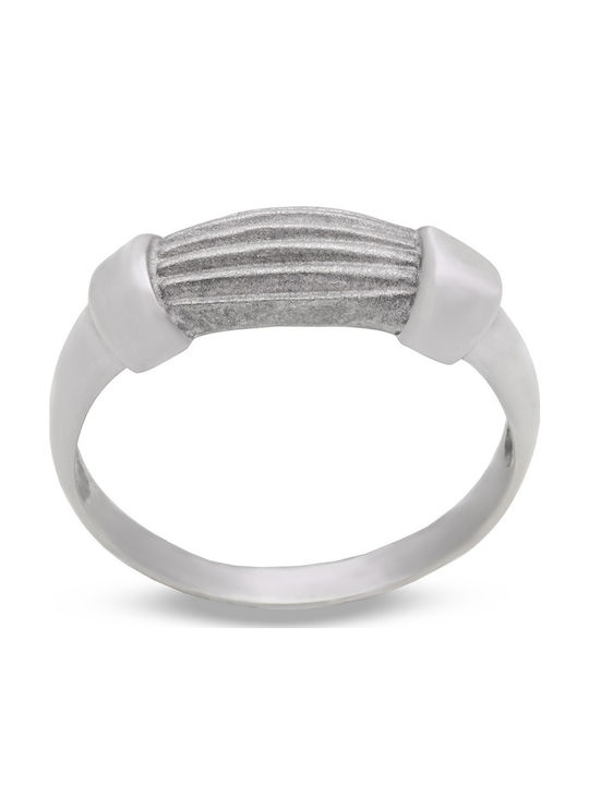 Savvas Design Ring made of White gold 14K