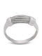 Savvas Design Ring made of White gold 14K