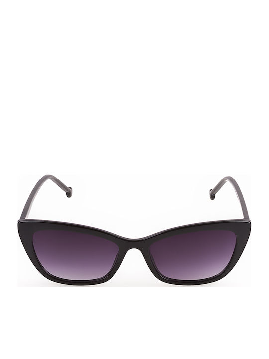 Contacta Women's Sunglasses with Multicolour Plastic Frame and Purple Gradient Polarized Lens