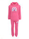 Kids Sweatpants Set Fuchsia 2pcs