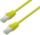 Tecline S/FTP Cat.7 (10Gbps) Καλώδιο Δικτύου Ethernet 5m Κίτρινο