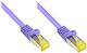Alcasa S/FTP Cat.7 Ethernet Network Cable 1.5m Purple