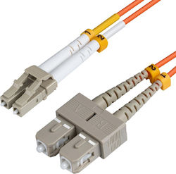 Microconnect Optische Faser LC-SC 1m Orange