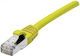 Telegärtner S/FTP Cat.6a Ethernet Network Cable 0.5m Yellow 1pcs