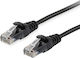 Equip U/UTP Cat.6a (Gigabit) Мрежов Кабел Ethernet 1.5m Черен