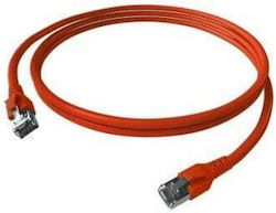 Easylan S/FTP Cat.6a Καλώδιο Ethernet 1m Κόκκινο