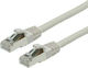 Telegärtner S/FTP Cat.6a (Gigabit) Καλώδιο Δικτύου Ethernet 3m Γκρι