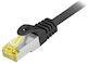 Equip S/FTP Cat.6a (Gigabit) Мрежов Кабел Ethernet Външен 20м Черен