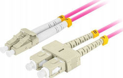 Lanberg FO-LUSU-MD41-0005-VT Οπτική Ίνα LC/UPC-SC/UPC 0.5m Μωβ Lanberg FO-LUSU-MD41-0005-VT Οπτική Ίνα LC/UPC-SC/UPC 0.5m Μωβ