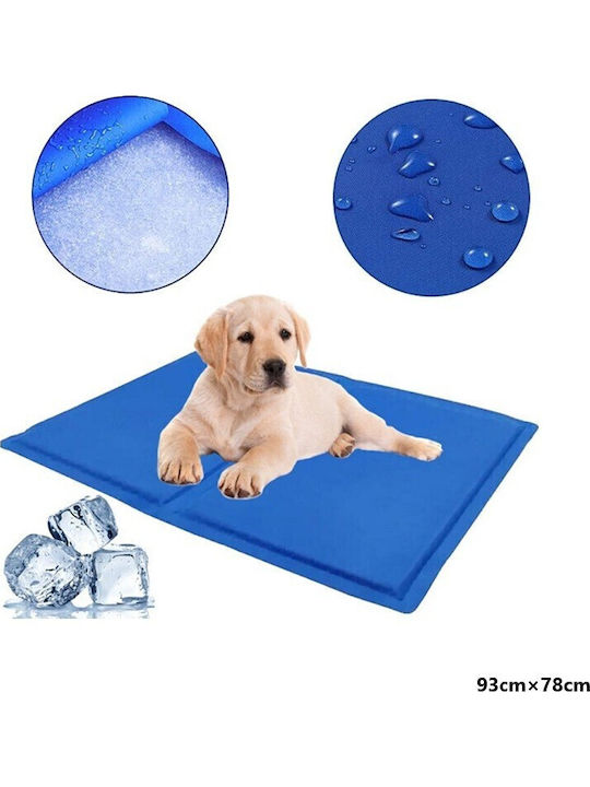 Pet Mattress Dog Cooling Blue 93x78cm
