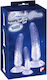Crystal Glass Dildo Blue 11.9cm