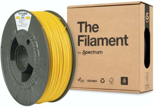 Spectrum PETG 3D Drucker Filament 1,75mm Gelbe 1kg 1 Stück (Spule)