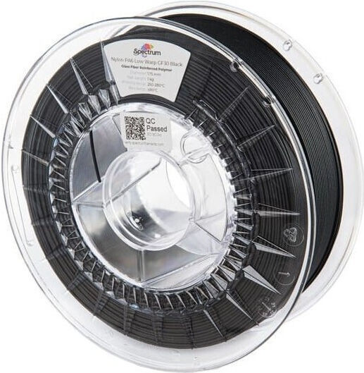 Spectrum 3D Printer Filament 1.75mm Μαύρο 1kg 1τμχ (Spool)