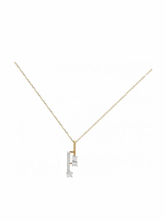 Art d or Charm from White gold 14K with Zircon
