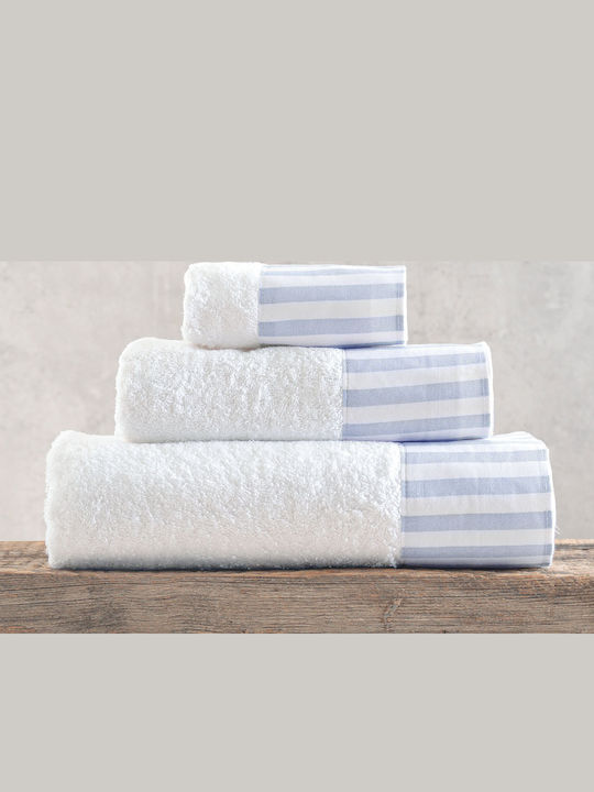 Rythmos Set of Bath Towels 3 pcs Eloise Light Blue Weight 500gr/m²