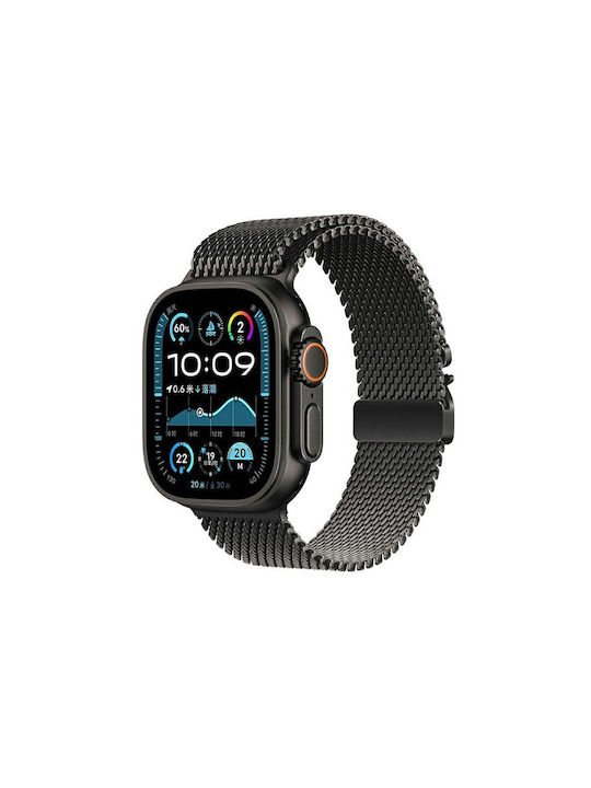 Kalebol Strap Stainless Steel Black (Apple Watch 10, Ultra 2, Ultra 49mm, 9, 8, 7)